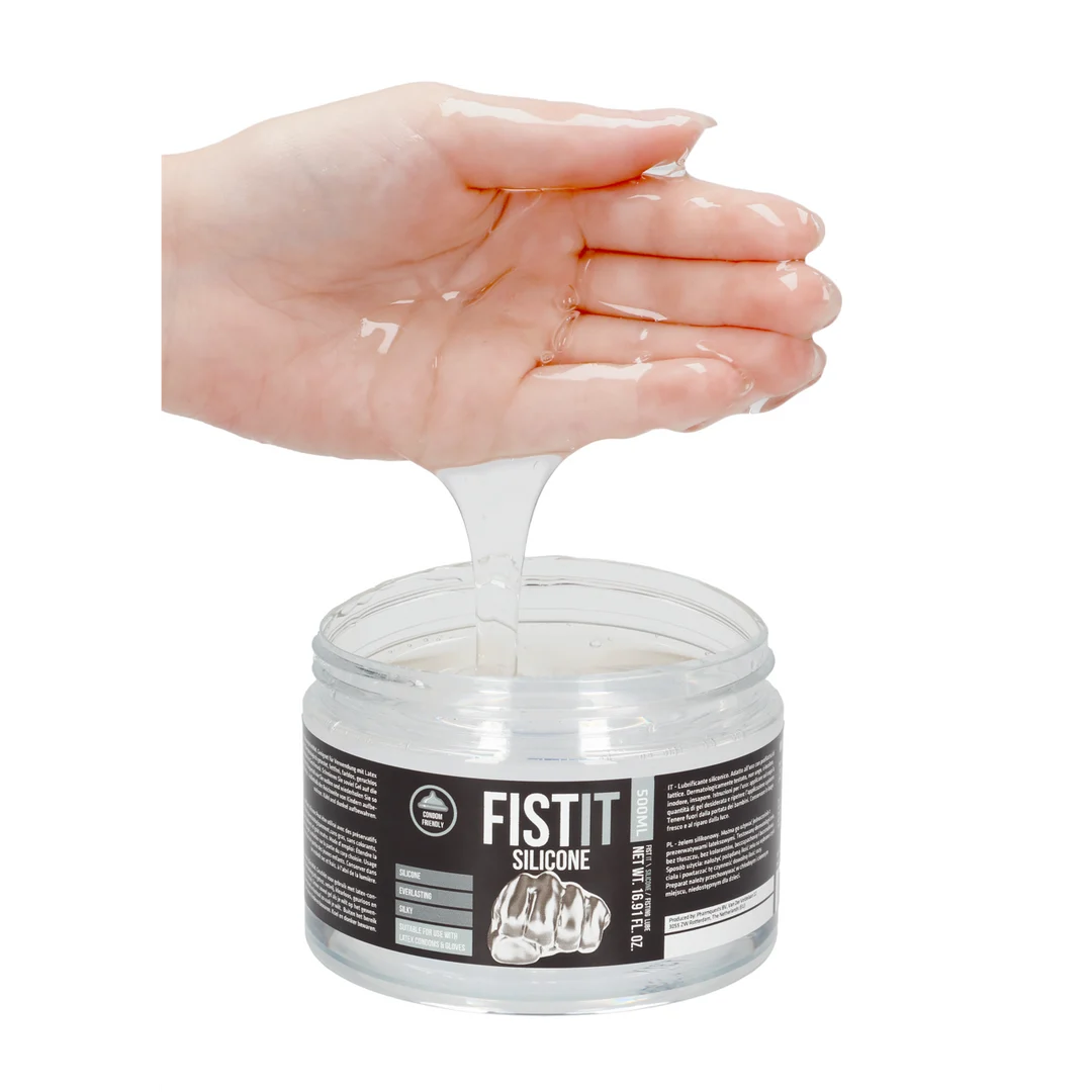 Silikon Gleitgel, dermatologisch getestet und für Latexkondome geeignet, unparfümiert und geschmacksneutral, 500 ml, Fist It by Shots – Bild 4