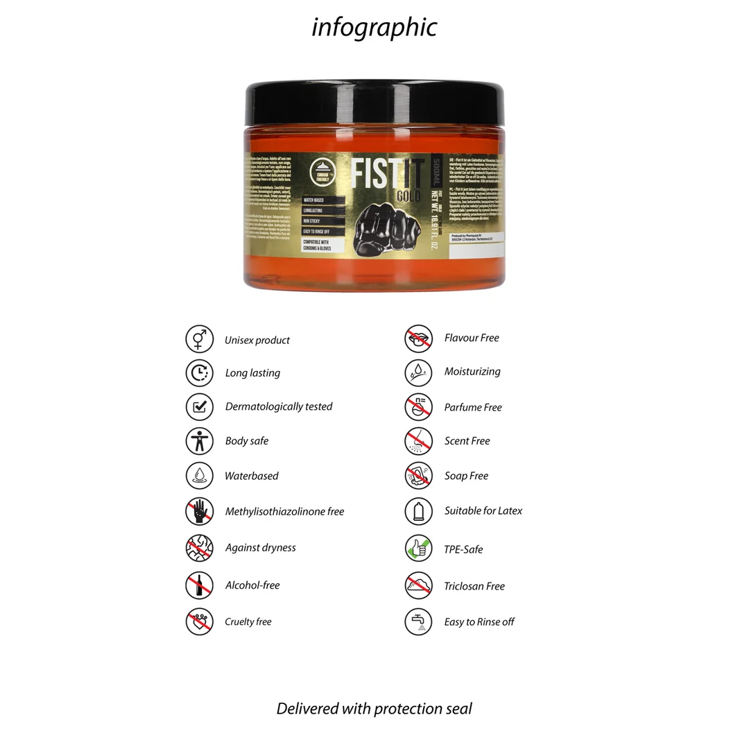 Fist It Gold Gleitgel – Bild 5