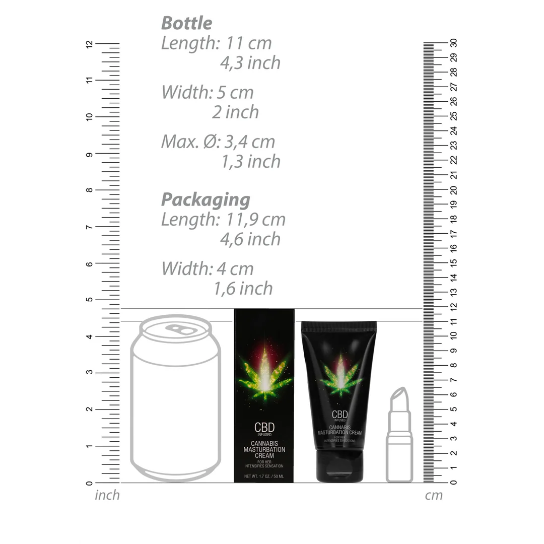 Gleitgel (neutral) – CBD Selbstbefriedigungscreme für die Vulva – unparfümiert, ohne Geschmack – 50 ml – Pharmquests by Shots – Bild 6