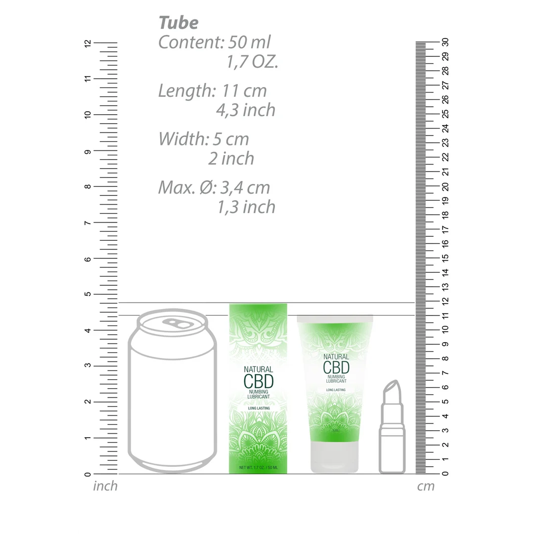 Gleitgel auf Wasserbasis – Natürliches CBD Betäubendes Gleitgel – Unparfümiert, geschmacksneutral – 50 ml – Pharmquests by Shots – Bild 6