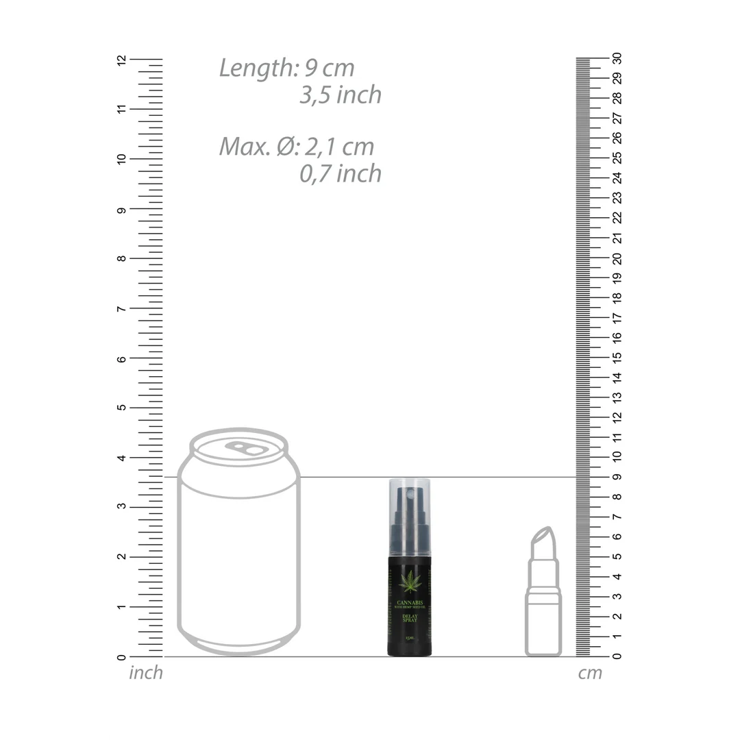 Delay Spray Cannabis mit Hanfsamenöl 15 ml – Bild 3