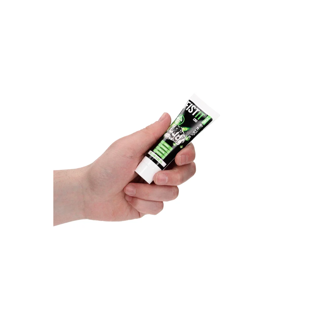 Gleitgel auf Wasserbasis mit aktivem CBD (Cannabidiol), dermatologisch getestet, ohne Duftstoffe und geschmacksneutral, 25 ml, Fist It by Shots – Bild 5