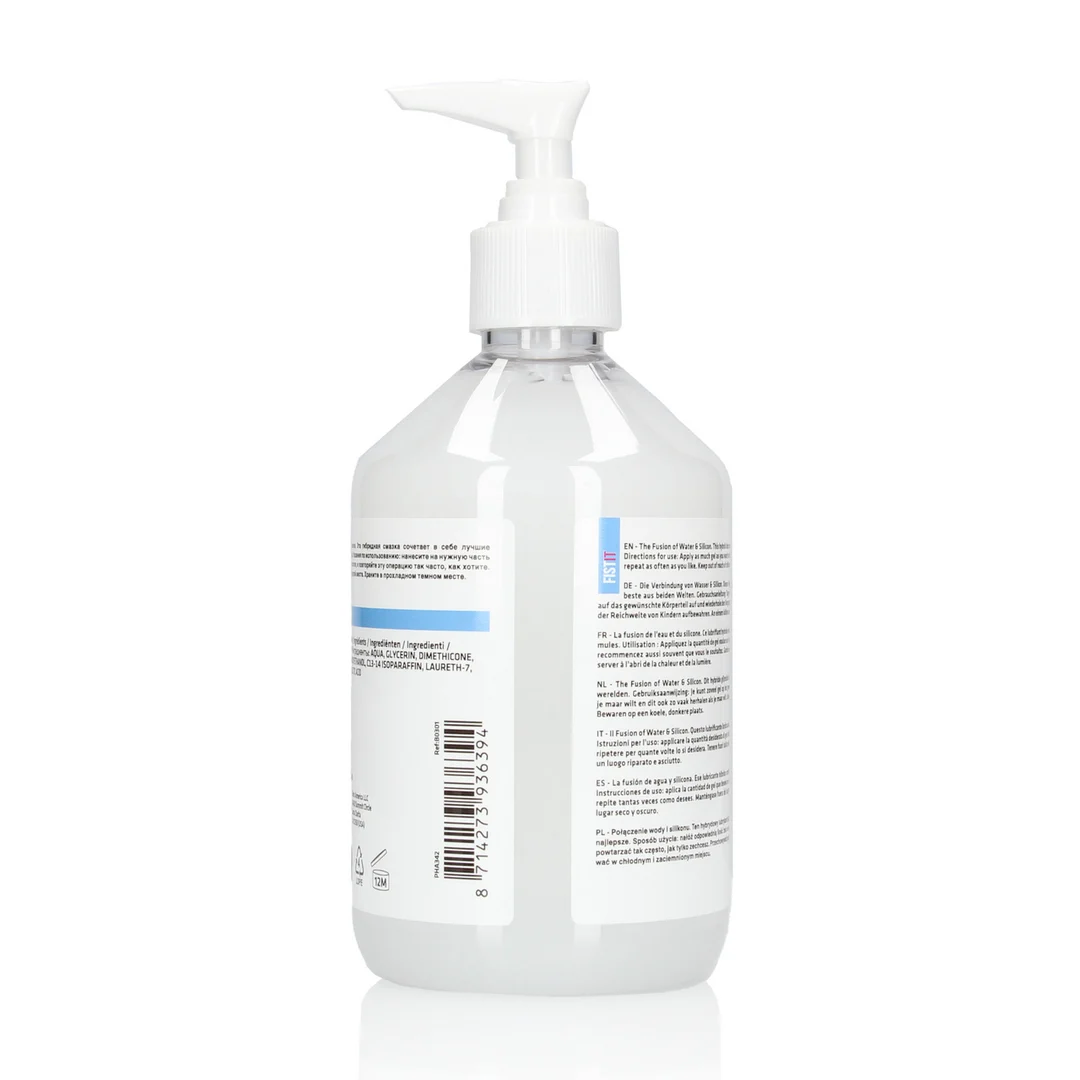 Gleitgel (neutral) – Hybride Formel auf Wasser und Silikonbasis – unparfümiert, geschmacksneutral – 500 ml – Fist It by Shots – Bild 1