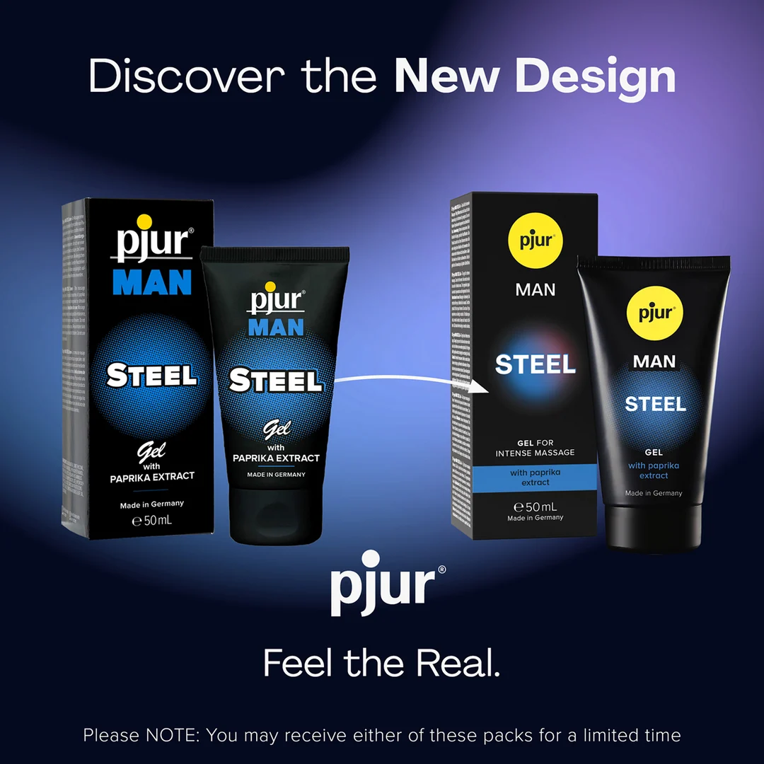 PJ12910_1_2 Pjur MAN Steel Massagegel – Bild 1