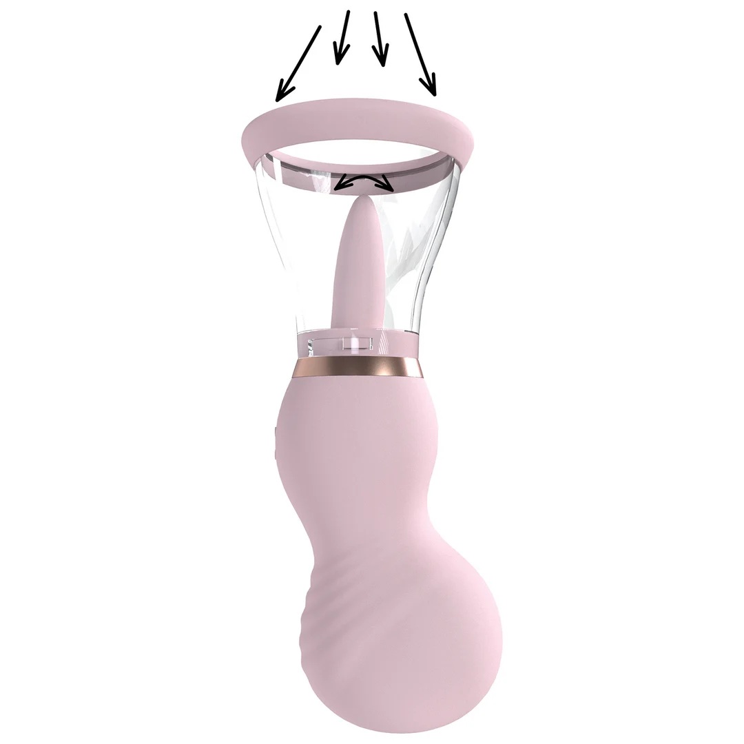 Extra für Männer mit weichen Cups – Wiederaufladbare Vulva und Brustpumpe – Lila – Tester – Bild 9