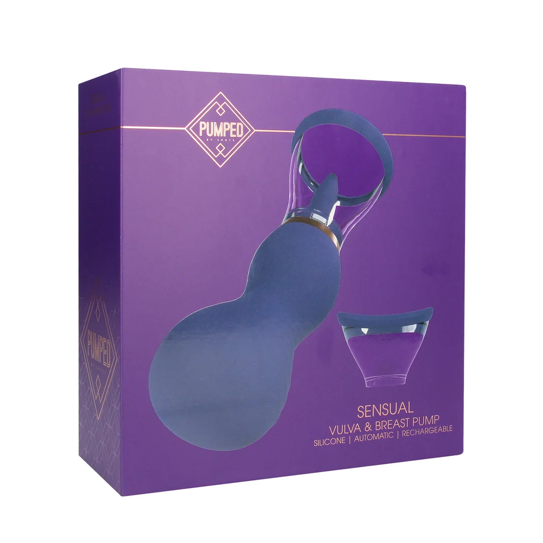 Extra für Männer mit weichen Cups – Wiederaufladbare Vulva und Brustpumpe – Lila – Tester – Bild 10