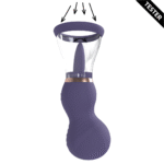 Extra für Männer mit weichen Cups – Wiederaufladbare Vulva und Brustpumpe – Lila – Tester – Bild 4
