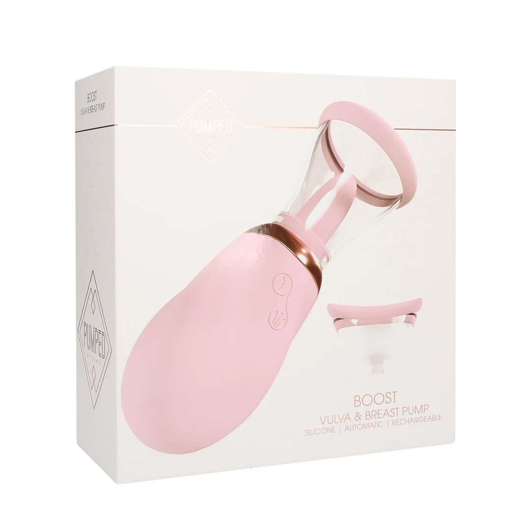 Das gewisse Extra für Männer mit weichen Rändern – BOOST – Aufladbare Vulva und Brustpumpe – Rosa – Tester – Bild 6