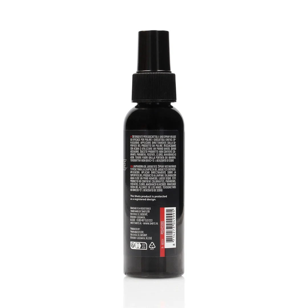 Toy Reiniger – Schäumendes Spray zur Reinigung von erotischem Spielzeug – ManCage by Shots – 100 ml – Bild 2