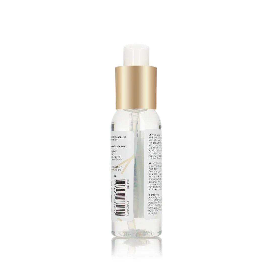 POSVIVE002_1_1 Gleitgel auf Wasserbasis – dermatologisch getestet und für Latexkondome geeignet – unparfümiert und geschmacksneutral – 50 ml – VIVE by Shots – Bild 1