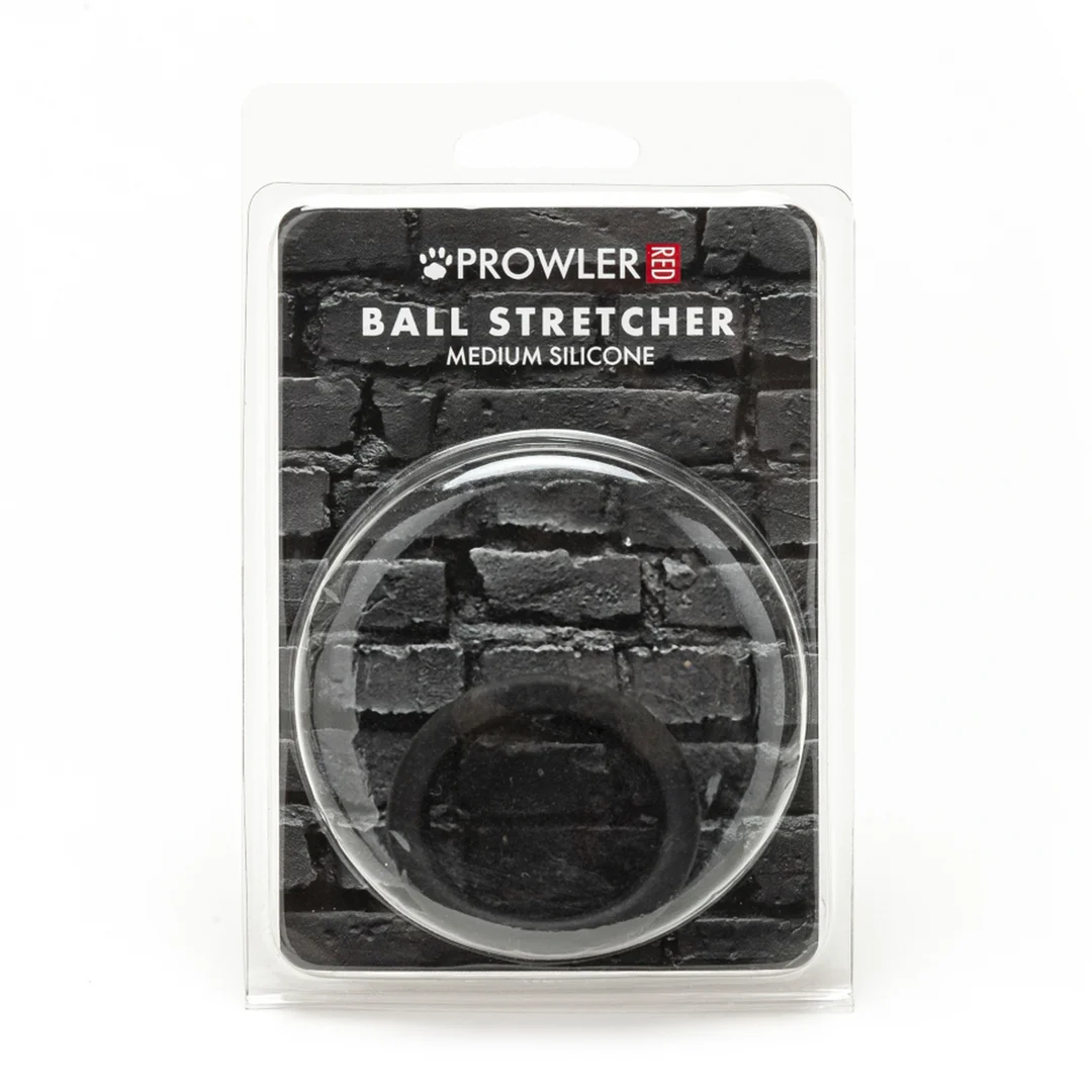 PR-C-022_1_1 Prowler Red Hodenstrecker aus Silikon, mittel, schwarz – Bild 1