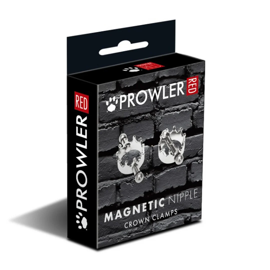 PR-F-017_1_1 BDSM Brustwarzenklemmen mit starkem Halt – Magnetische Brustwarzenkronen Klemmen Silber – Bild 1