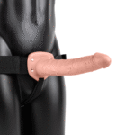 Schwarzer vibrierender hohler Umschnalldildo – Bild 5