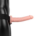 Schwarzer vibrierender hohler Umschnalldildo – Bild 6