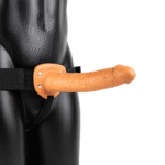 Schwarzer vibrierender hohler Umschnalldildo – Bild 8