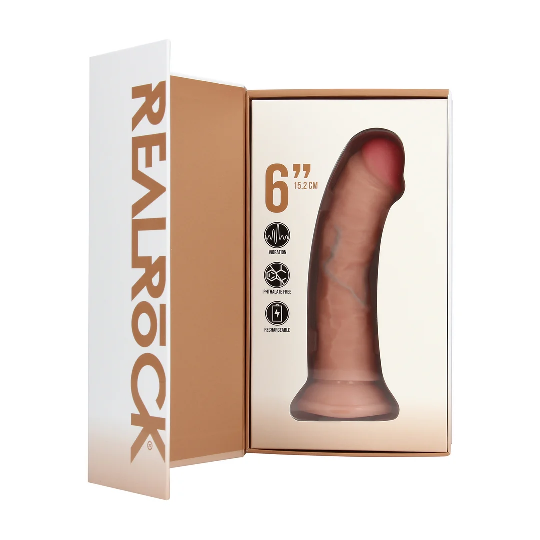 Realistischer Vibrator – mit Saugnapf – RealRock Fleisch RealRock by Shots – Bild 7