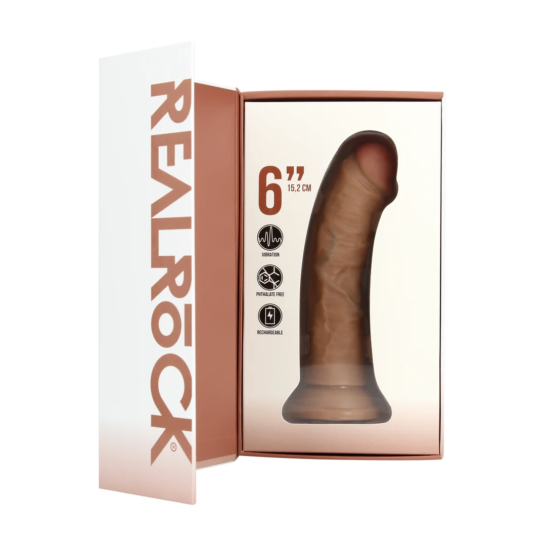 Realistischer Vibrator – mit Saugnapf – RealRock Fleisch RealRock by Shots – Bild 13