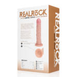 Realistische Vibrator Dildo mit Vibration und Rotation, Saugnapf – RealRock, fleischfarben, RealRock by Shots – Bild 6