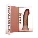 Realistische Vibrator Dildo mit Vibration und Rotation, Saugnapf – RealRock, fleischfarben, RealRock by Shots – Bild 13