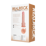 Realistischer Dildo mit Saugnapf und für Harness geeignet – RealRock, fleischfarben, RealRock by Shots – Bild 6