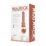 Realistischer Dildo mit Saugnapf und für Harness geeignet – RealRock, fleischfarben, RealRock by Shots – Bild 12