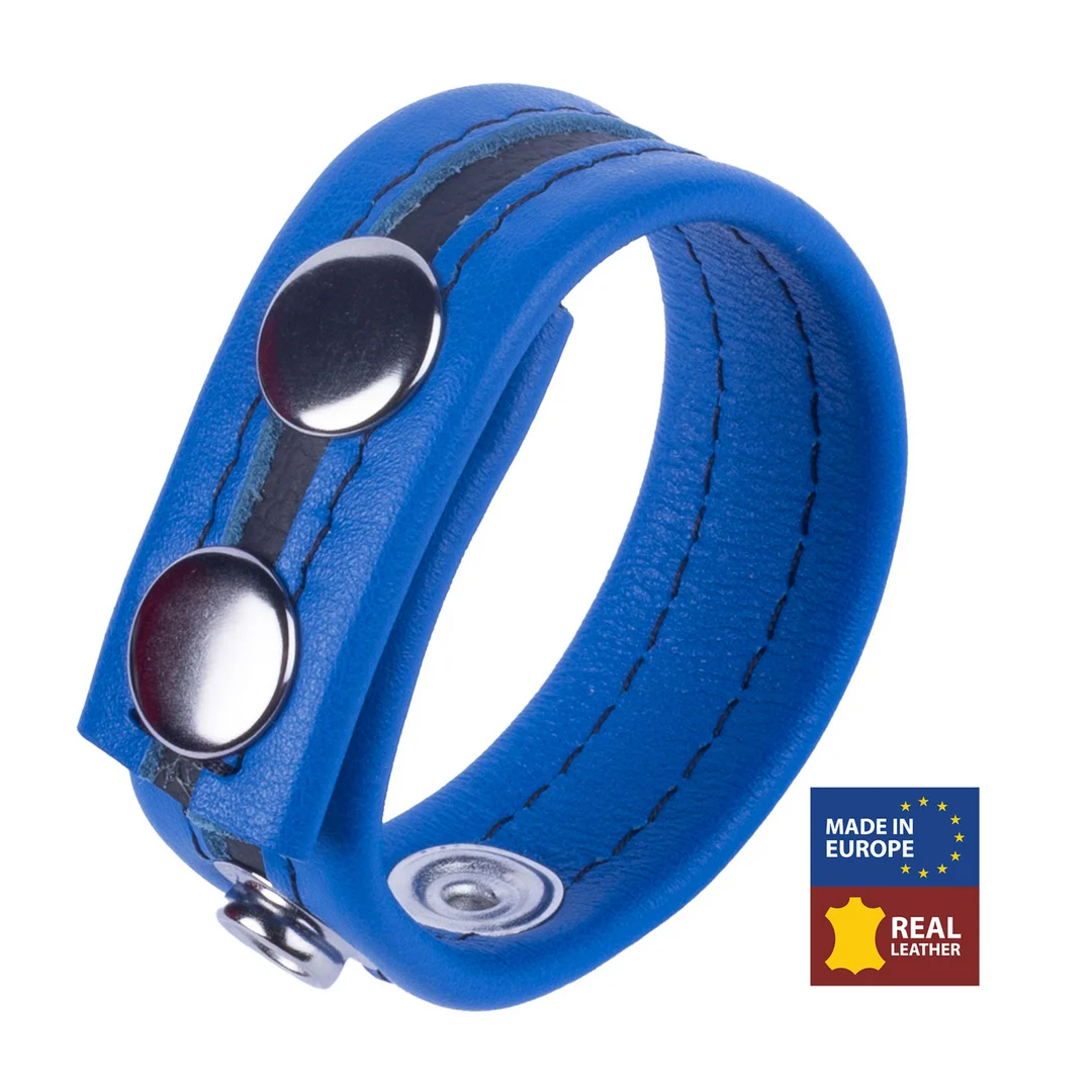 Tippy Leder Cockring blau – Bild 3