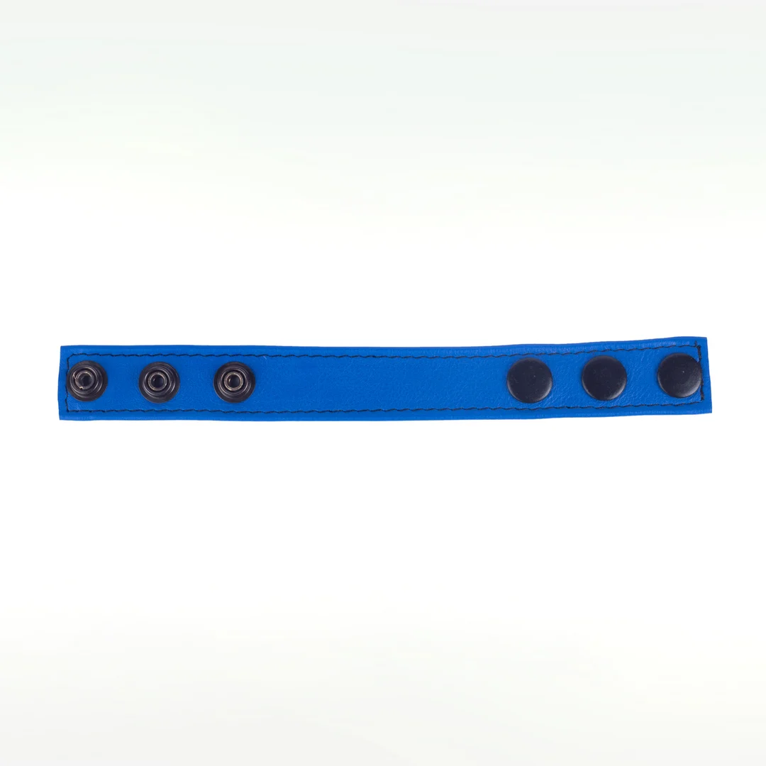 Red Leather Cocky verstellbarer Ledercockring blau – Bild 2