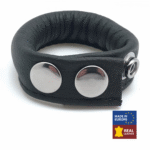 Verstellbarer Ballstretcher aus Leder, 70 g, schwarz – Bild 2