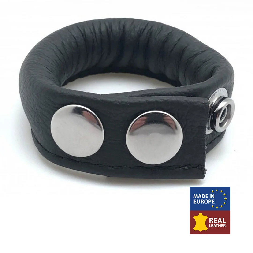 Verstellbarer Ballstretcher aus Leder, 70 g, schwarz – Bild 2
