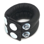 Red Leather verstellbarer Ballstretcher aus Leder, schwarz