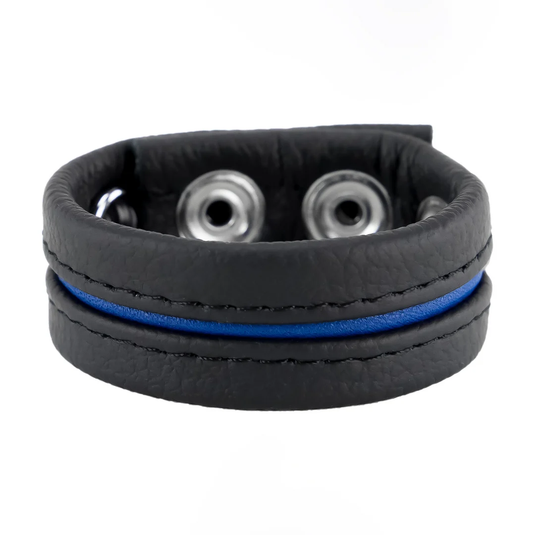 RL-31710-5 Verstellbarer Leder Cockring blau – Bild 1