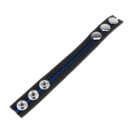 Verstellbarer Leder Cockring blau – Bild 2