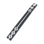Verstellbarer Leder Cockring in Weiß – Bild 2