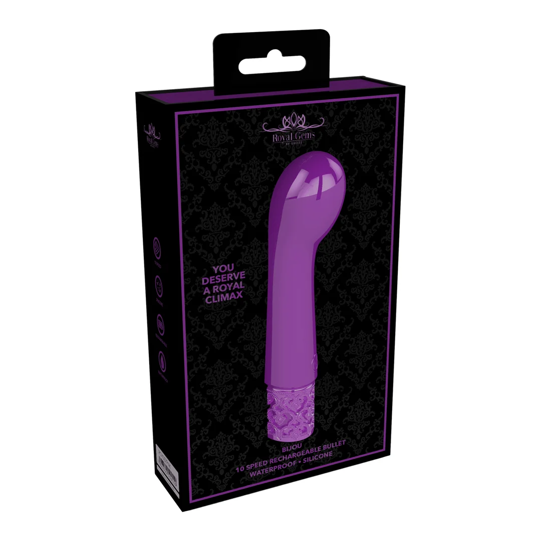 ROY007PUR_1 G Punkt Vibrator mit 10 Modi – Bijou Royal Gems by Shots – Bild 1