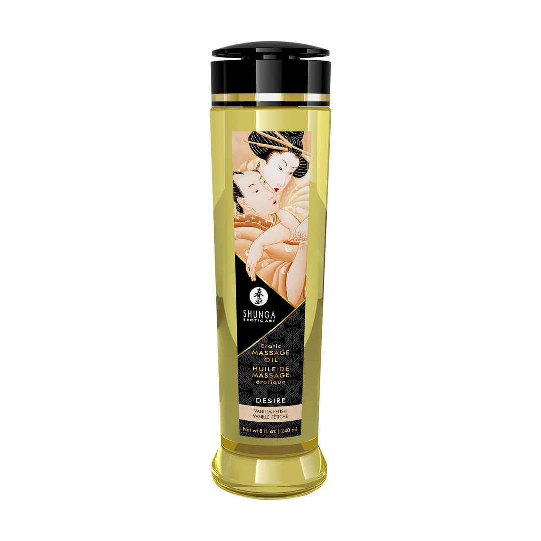 Erotisches Massageöl – 100% natürliche, kaltgepresste Öle mit Vitamin E – Vanille – 240 ml – Bild 2