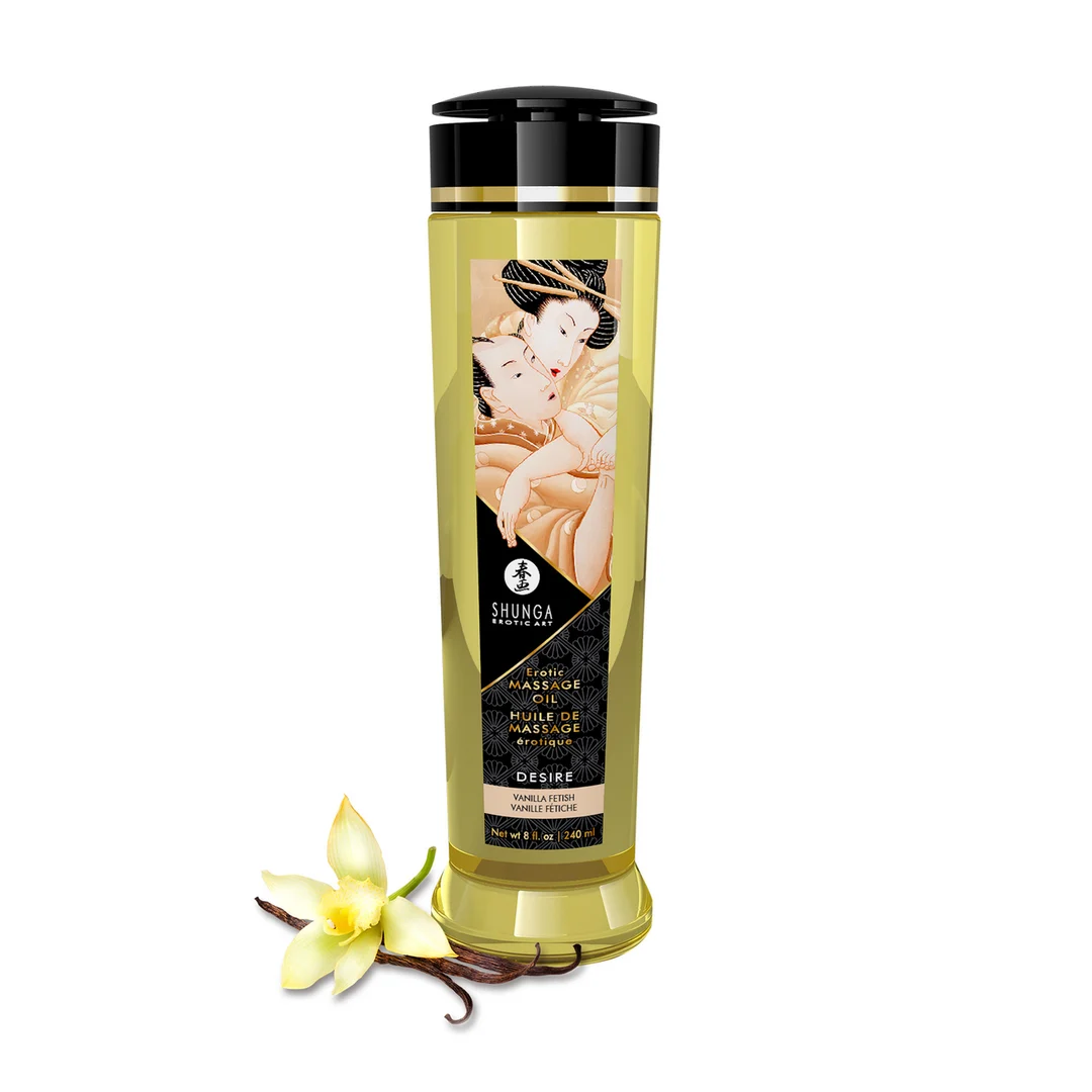 Erotisches Massageöl – 100% natürliche, kaltgepresste Öle mit Vitamin E – Vanille – 240 ml – Bild 3