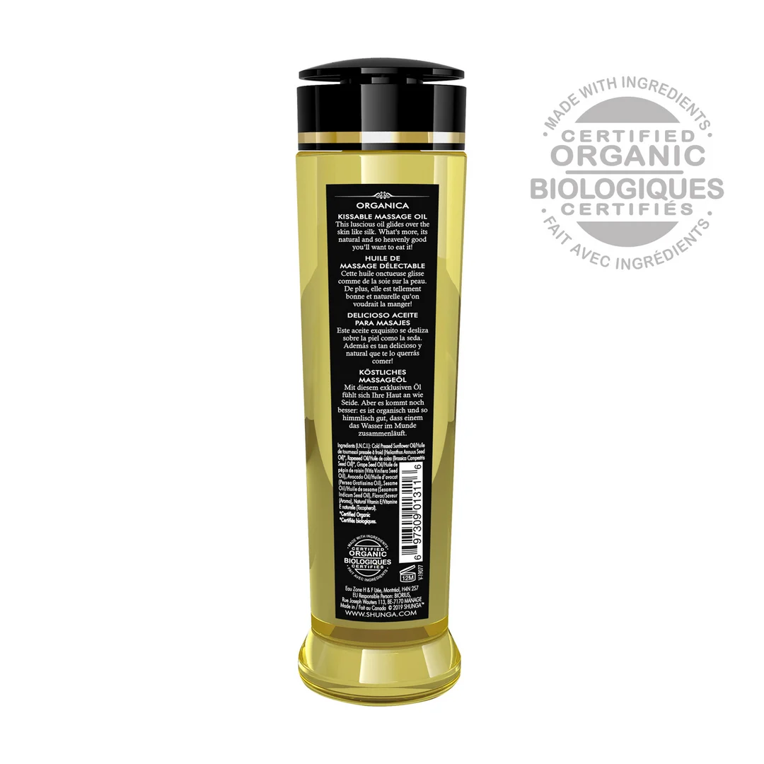 S-1311_1 Erotisches Massageöl, natürliches essbares Massageöl, Grüner Tee, Shunga, 8 fl oz / 240 ml – Bild 1