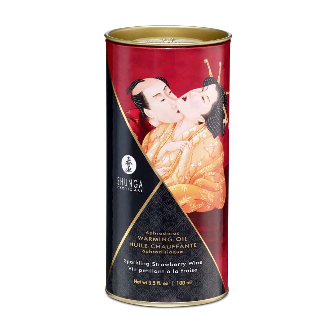 S-2208_1 Wärmeöl – Aphrodisia Oil – Prickelnder Erdbeerwein – 3,5 fl oz / 100 ml – Bild 1