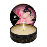 Massagekerze – Mini Massagekerze und Duftkerze mit natürlichen Ölen – Rose – Shunga – 30 ml