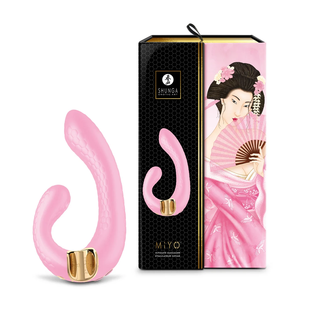 G Punkt Vibrator mit angenehmem Griff – Hellrosa Shunga – Bild 3