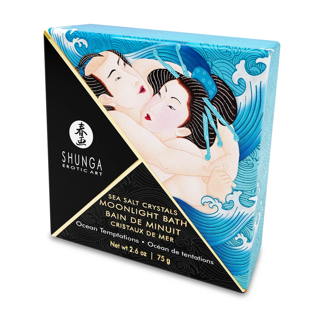 Badesalz, Mini Oriental Crystals, schäumende Salzkristalle des Toten Meeres, Ocean Breeze, Shunga, 2,65 oz / 75 gr – Bild 1