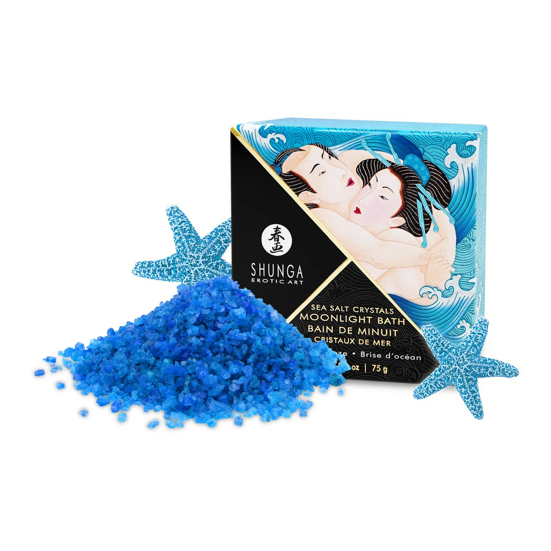 Badesalz, Mini Oriental Crystals, schäumende Salzkristalle des Toten Meeres, Ocean Breeze, Shunga, 2,65 oz / 75 gr – Bild 3