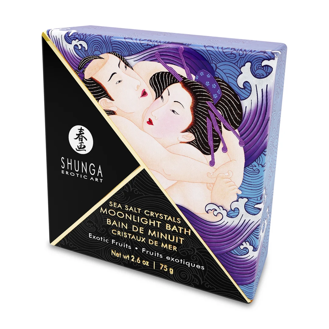 Orientalisches Badesalz, duftende schäumende Salzkristalle des Toten Meeres, exotische Früchte, Shunga, 2,65 oz / 75 gr – Bild 1