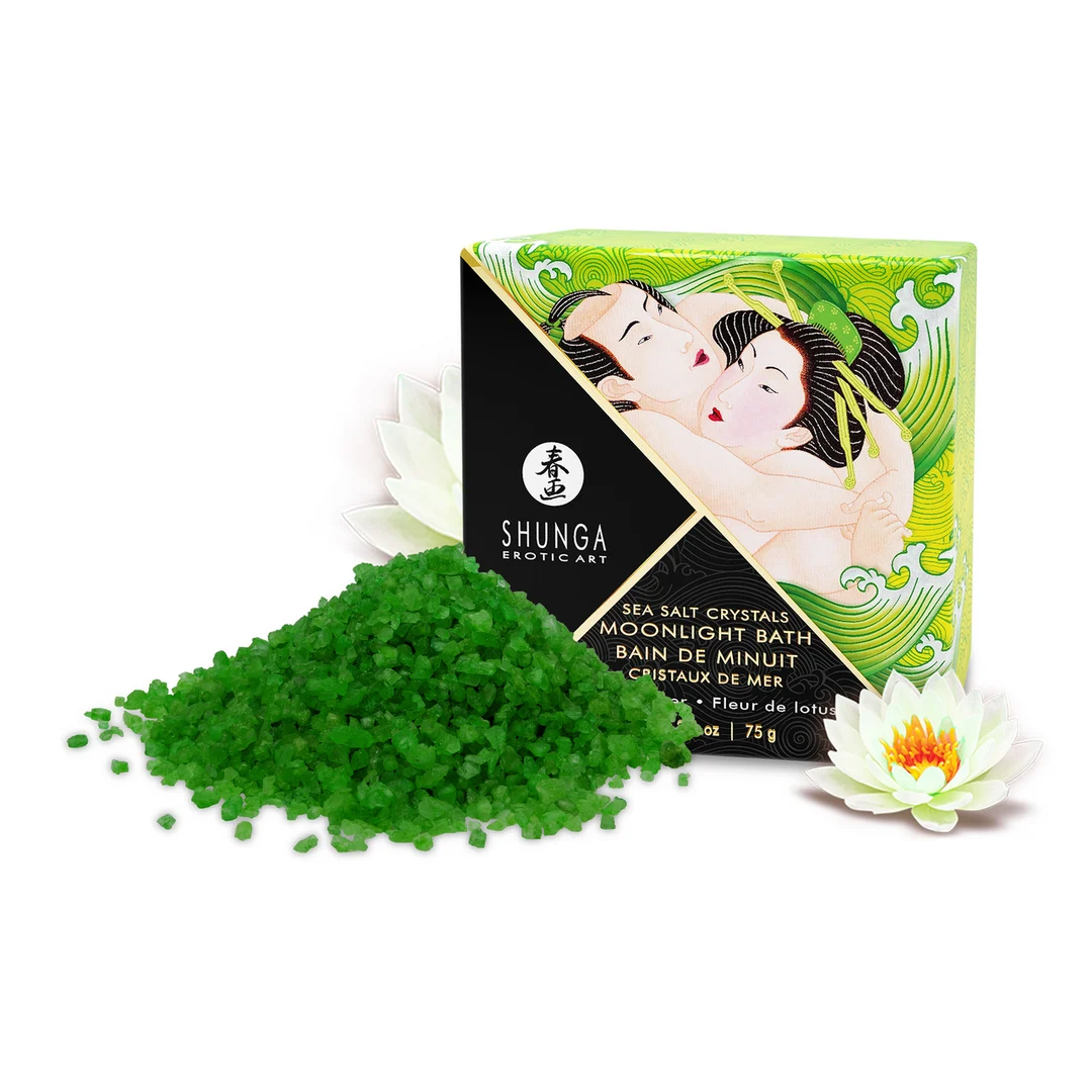 Orientalisches Badesalz – Duftende, schäumende Salzkristalle aus dem Toten Meer, färbt das Wasser – Lotusblüte – Shunga – 75 g – Bild 3