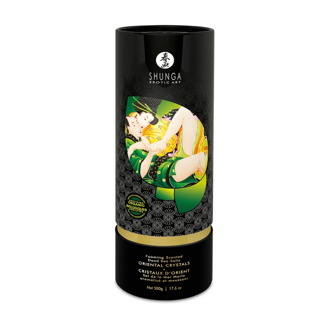 S-6711_1_1 Badesalz – Orientalische Kristalle mit Salz aus dem Toten Meer, schäumend – Lotusblüte – Shunga – 17,6 oz / 500 gr – Bild 1