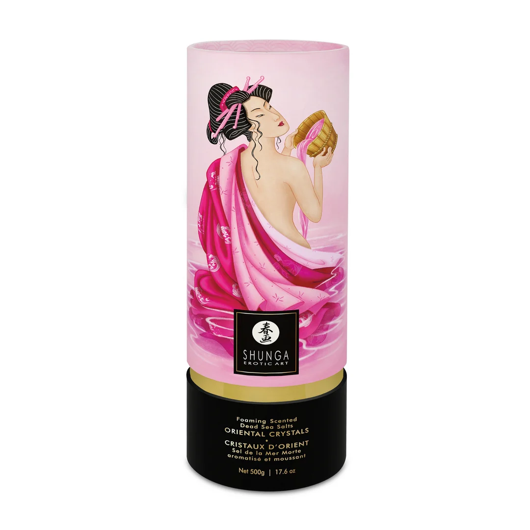 S-6750_1_1 Badesalz – Orientalische Salzkristalle aus dem Toten Meer, schäumend – Aphrodisia – Shunga – 17,6 oz / 500 g – Bild 1