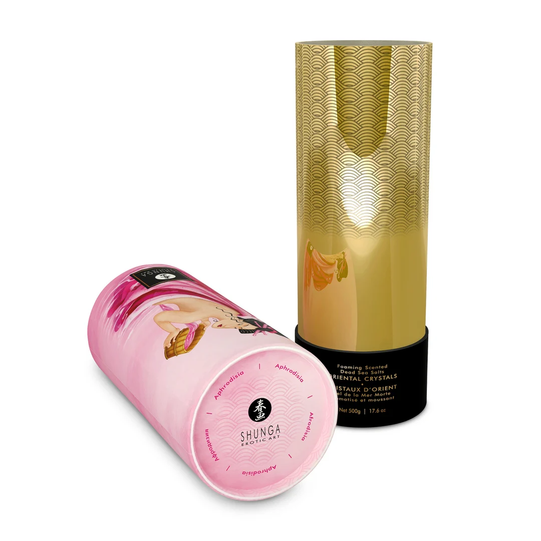 Badesalz – Orientalische Salzkristalle aus dem Toten Meer, schäumend – Aphrodisia – Shunga – 17,6 oz / 500 g – Bild 3