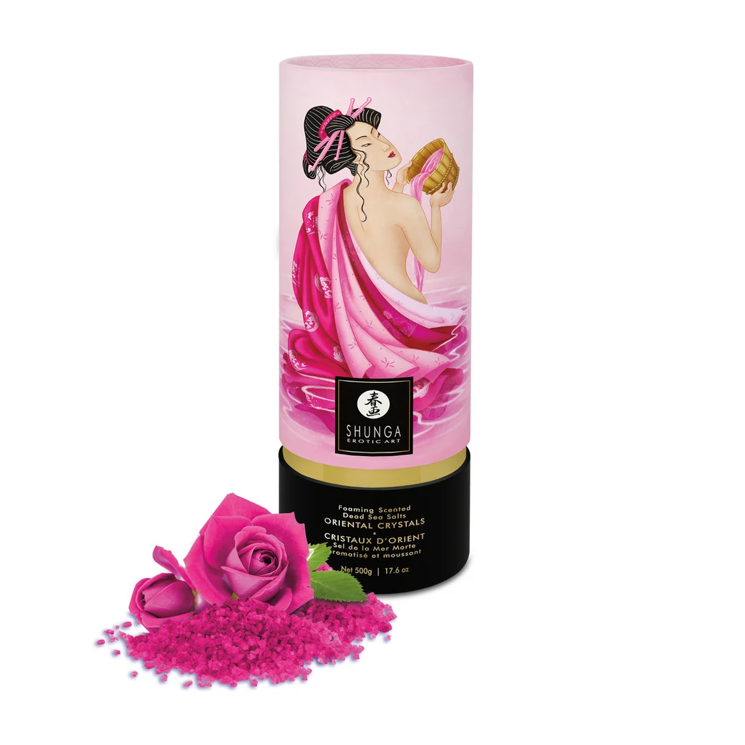 Badesalz – Orientalische Salzkristalle aus dem Toten Meer, schäumend – Aphrodisia – Shunga – 17,6 oz / 500 g – Bild 5