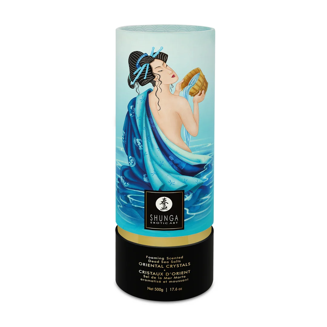 S-6751_1_1 Badesalz – Orientalische Kristalle, schäumendes Salz aus dem Toten Meer – Ocean Temptations – Shunga – 17,6 oz / 500 g – Bild 1