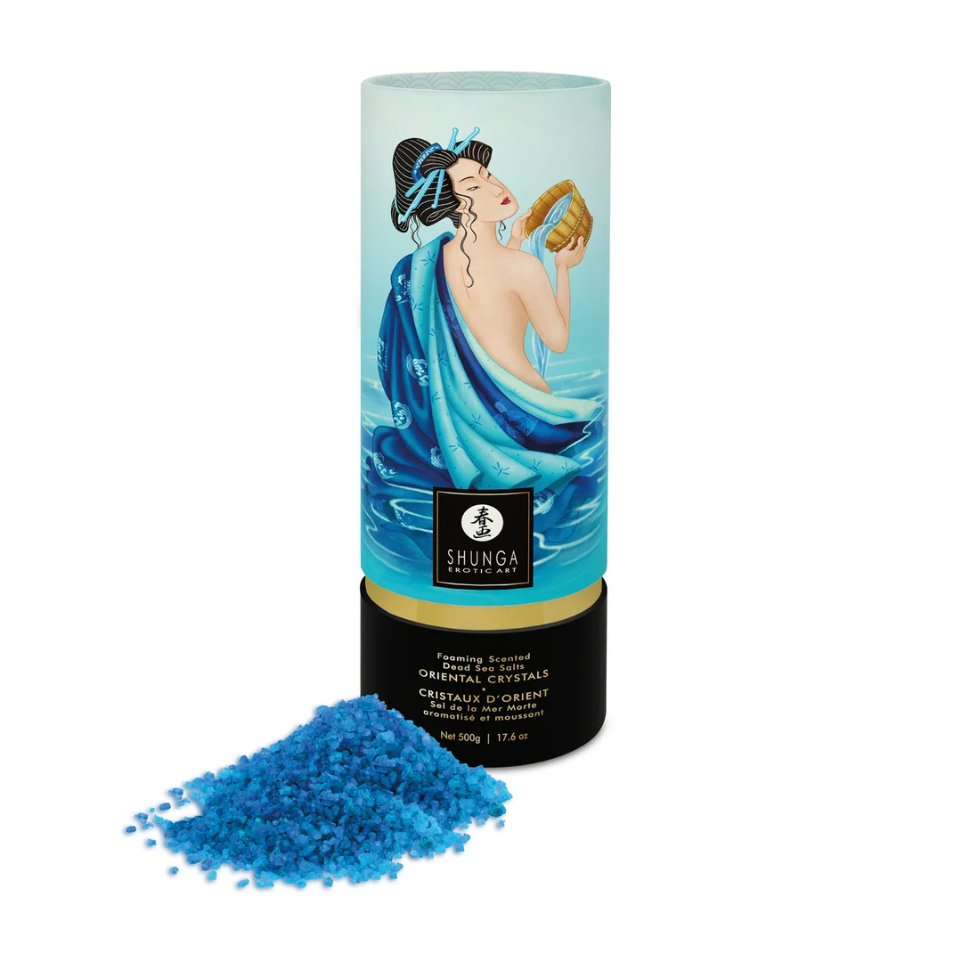 Badesalz – Orientalische Kristalle, schäumendes Salz aus dem Toten Meer – Ocean Temptations – Shunga – 17,6 oz / 500 g – Bild 2